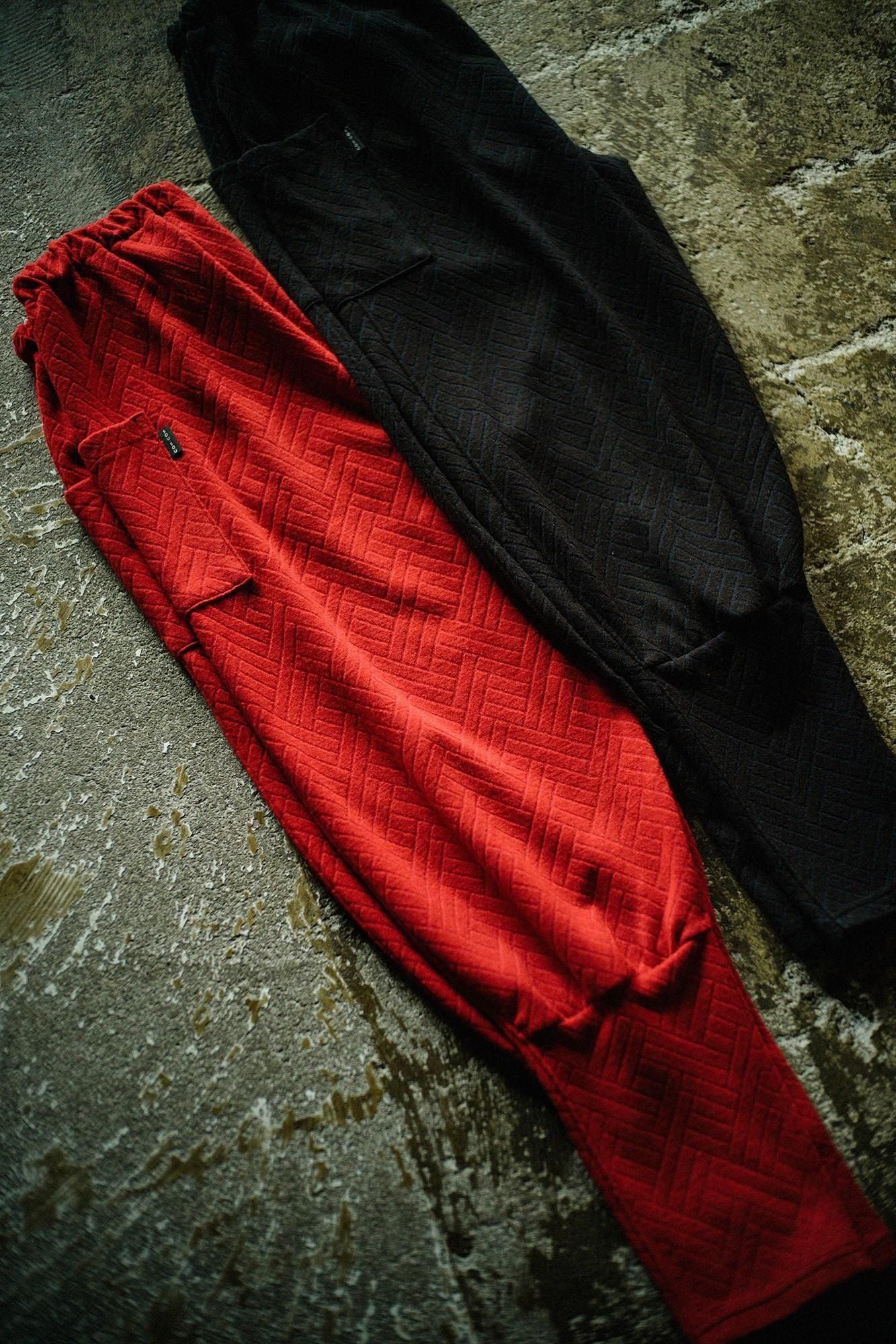 接結(せっけつ)ジャカール 裁付(たっつけ)えんゆう穿き/臙脂色(えんじいろ)