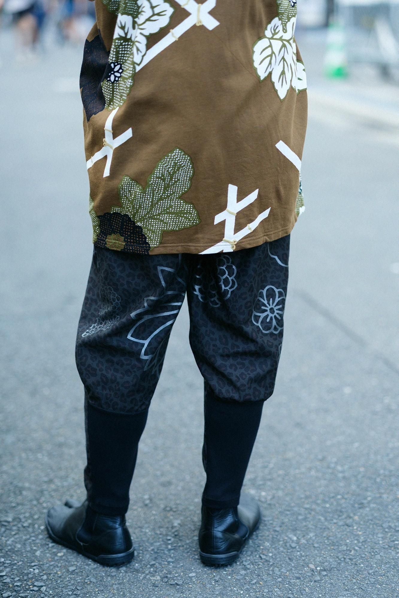 豹斑(ひょうまだら) 裁付(たっつけ)えんゆう穿き/金襴緞子(きんらんどんす)