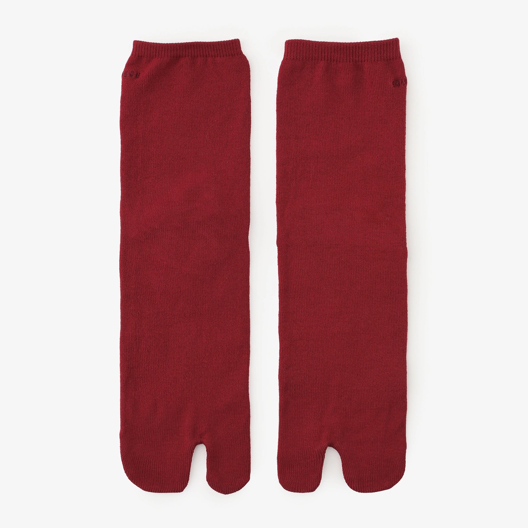 足袋下(普通丈)/臙脂色(えんじいろ)【男・女性用】