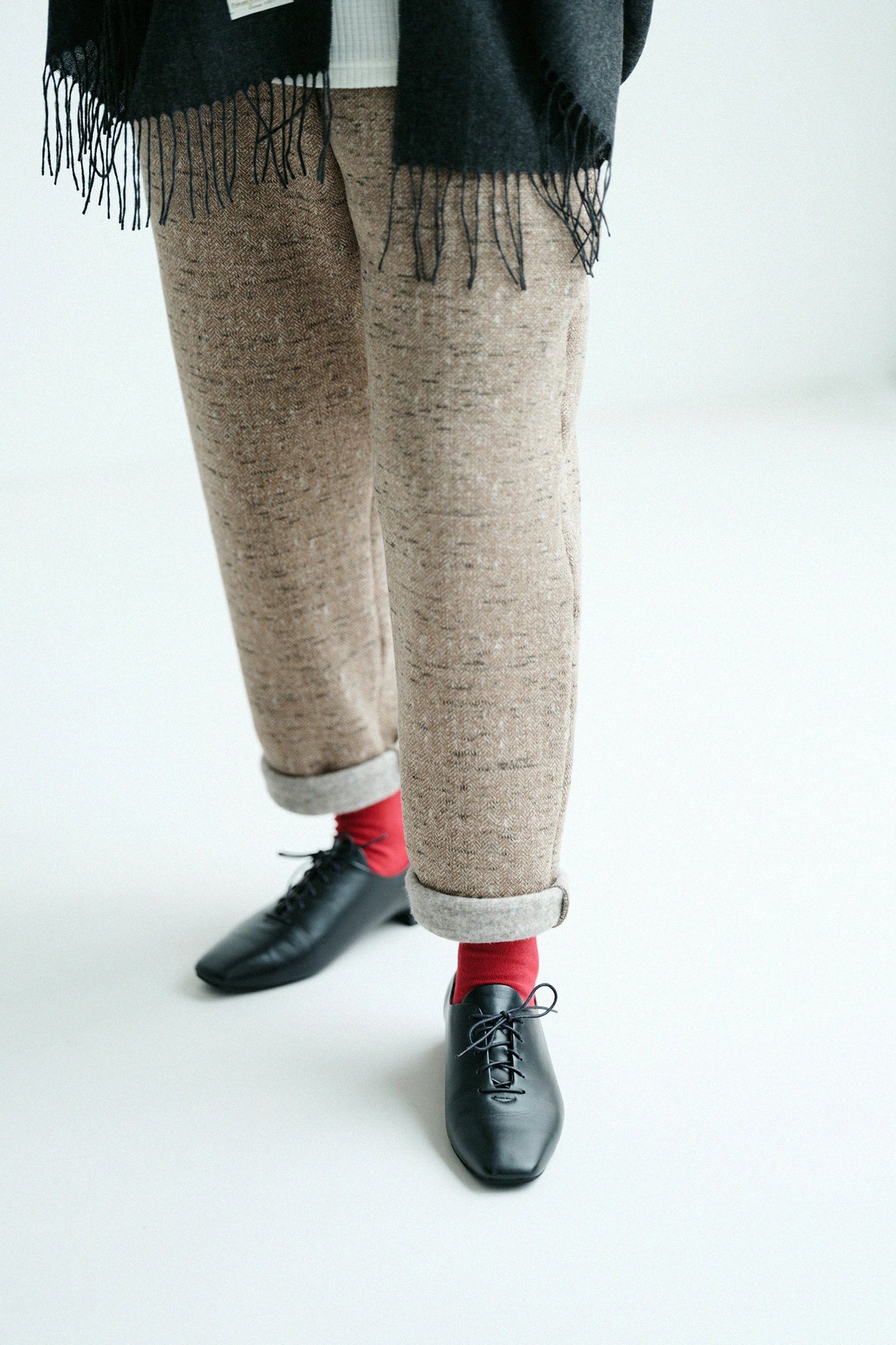 足袋下(普通丈)/臙脂色(えんじいろ)【男・女性用】