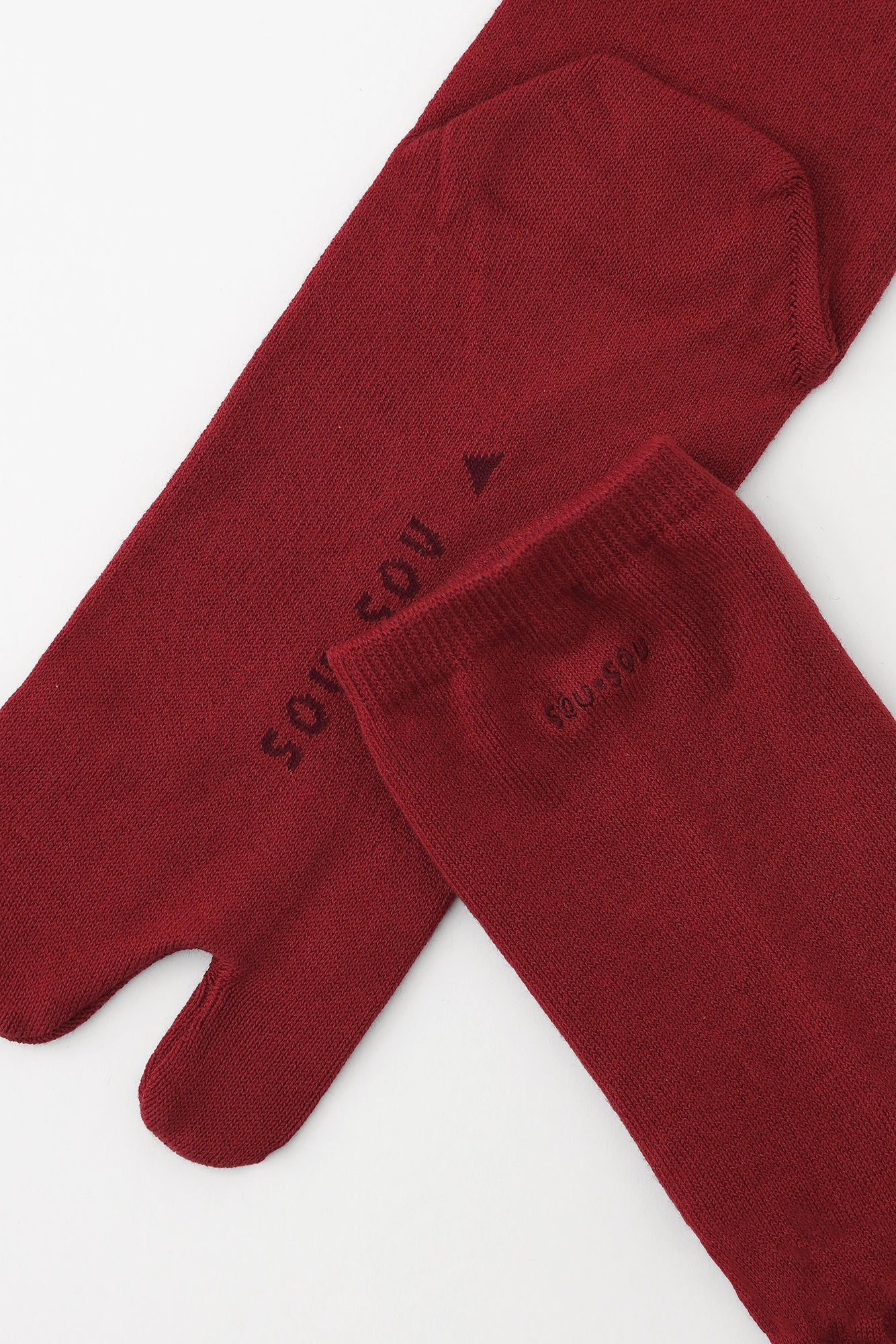 足袋下(普通丈)/臙脂色(えんじいろ)【男・女性用】