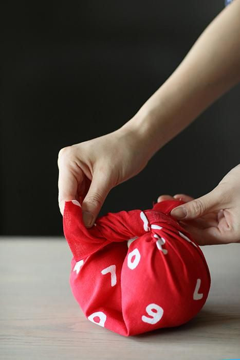 伊勢木綿 textile手ぬぐい(ひめ丈)/SO-SU-U 紅色(べにいろ)