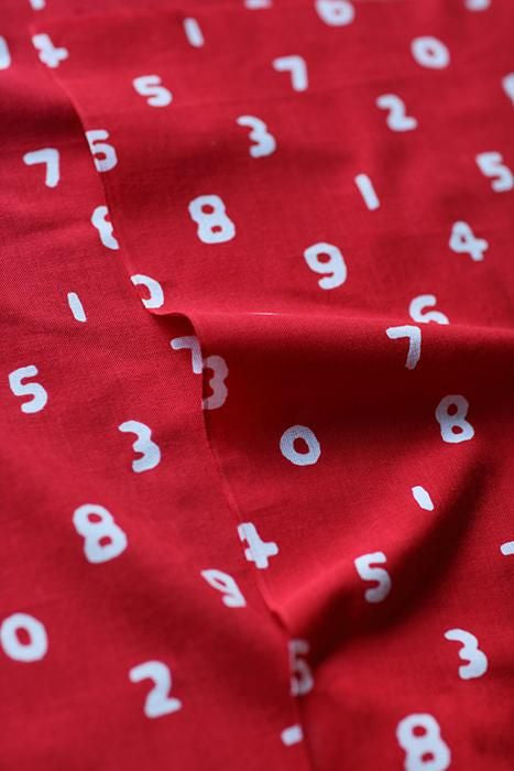 伊勢木綿 textile手ぬぐい(ひめ丈)/SO-SU-U 紅色(べにいろ)
