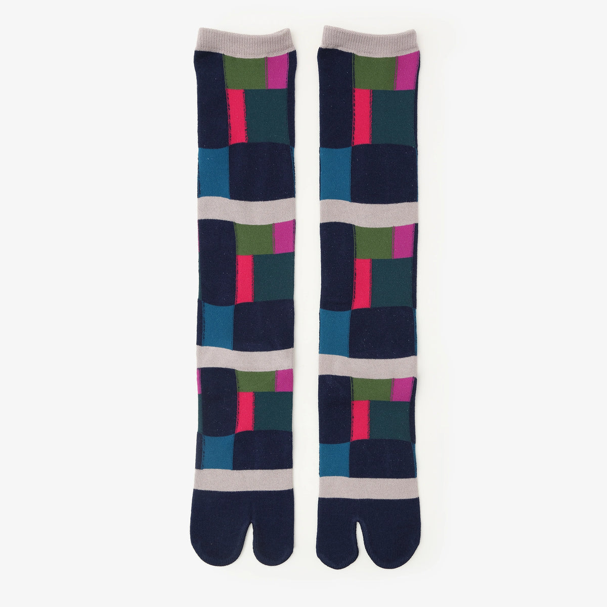 Tabi Socks(Under Knee)/Building Blocks Wintry Wind