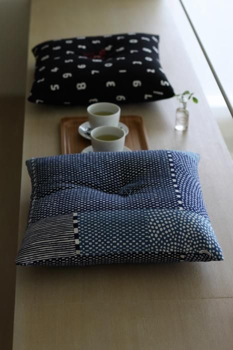 SOU・SOUKyoto Cushion(No.8 Canvas)/Lines and Dots Seiwa【※Delivery in 3 weeks】