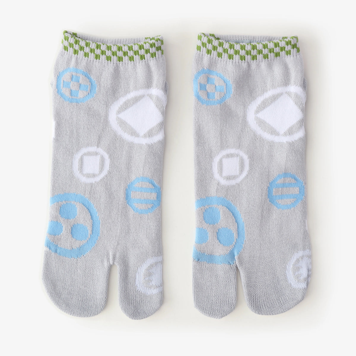 Tabi Socks(Low-cut)/Family Crest & Checker Silver2【Men・Women】