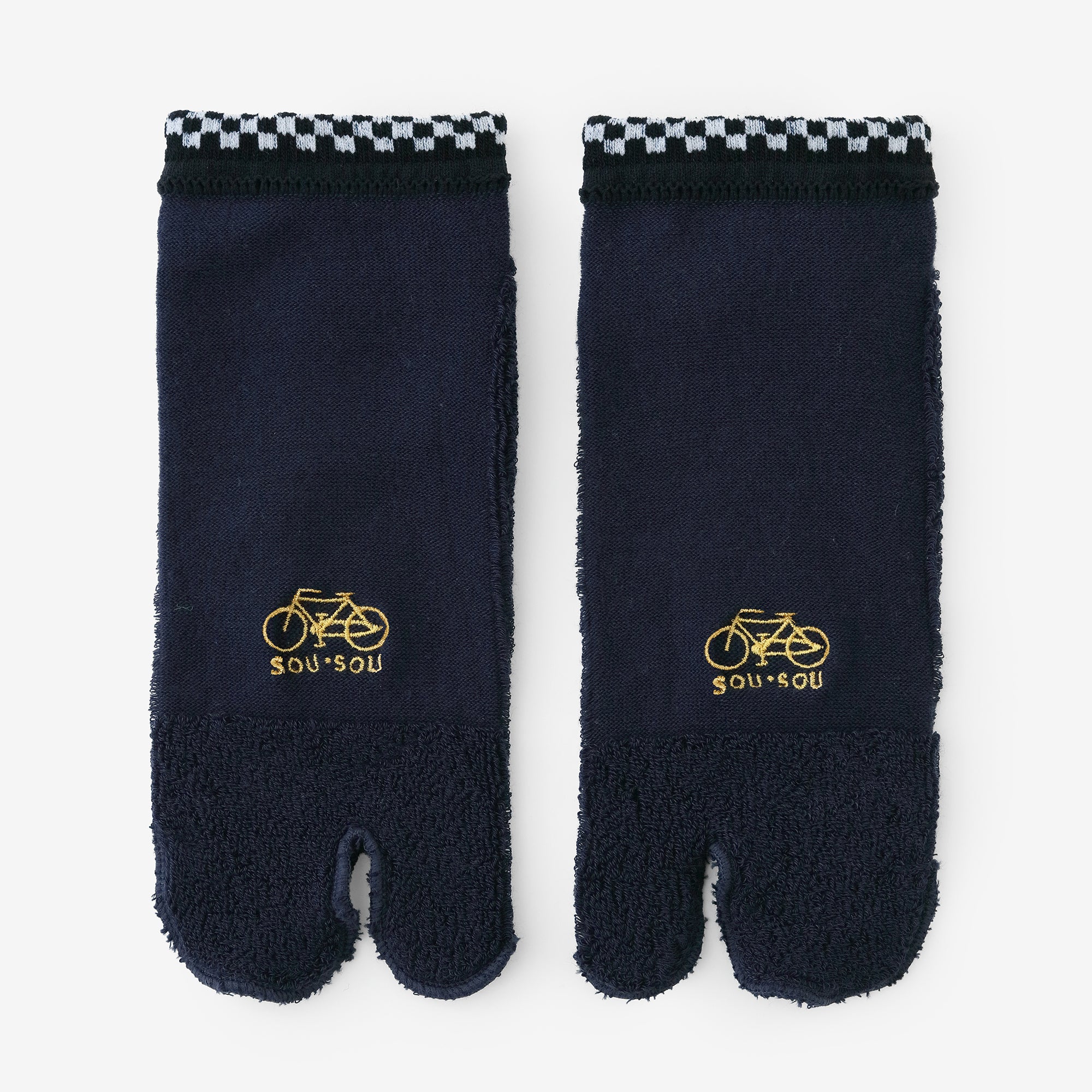 Cushion Pile Tabi Socks (Low-cut) / Prussian Blue