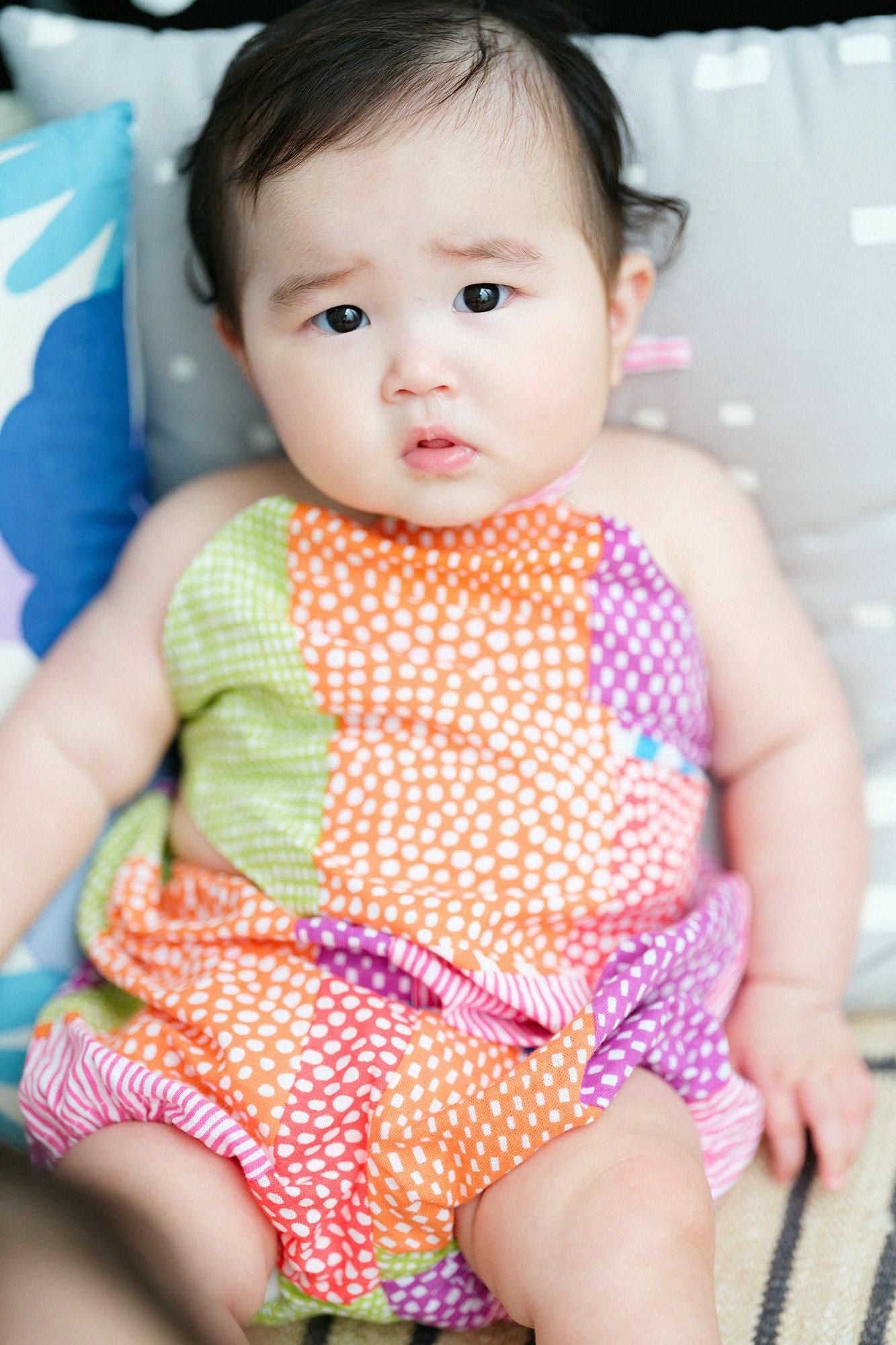 ● Isemomen Cotton Baby Kintarou / Lines and Dots Miyabi