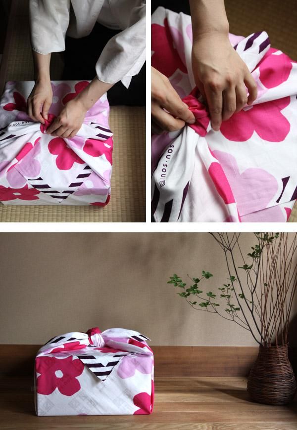 SOU・SOU ×Arakawa Masujiro Furoshiki (Large) / Layered-flowers