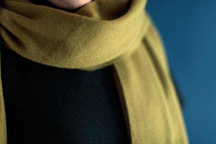 Babycash(R) Long Muffler / Greenish Brown