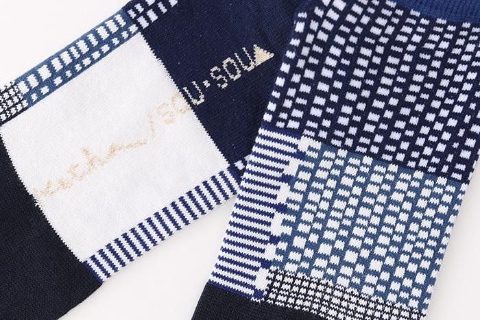 分趾襪(腳踝長度)/點線 青和 【男・女性用】