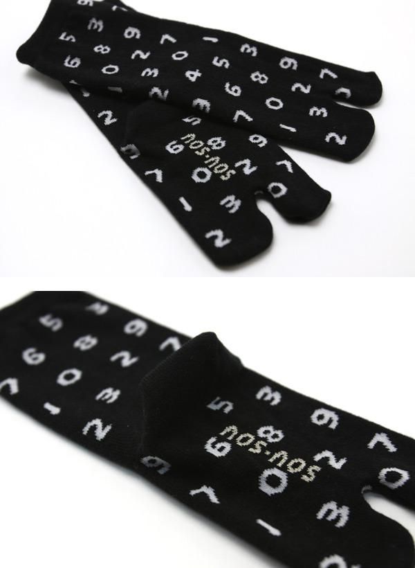 ●こども足袋下 ふつうたけ/SO-SU-U くろ 【小・中・大】