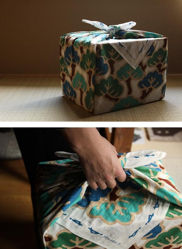 SOU・SOU ×Arakawa Masujiro Furoshiki (Large) / Beauty of Pine