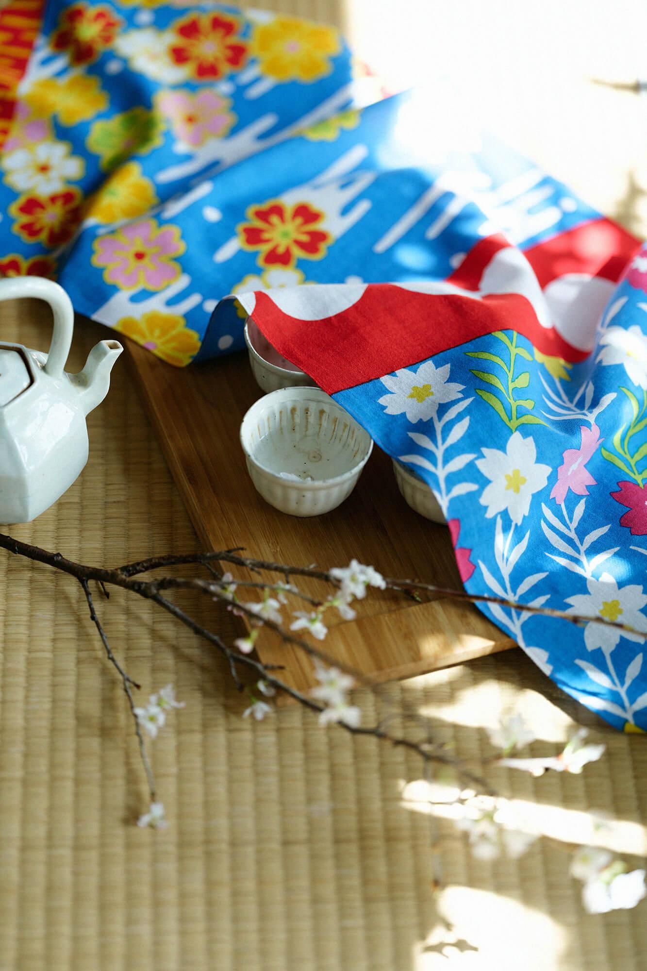 伊勢木綿 textile手ぬぐい/京(みやこ)の優雅