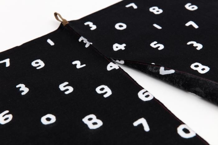 伊勢木棉手巾門簾 2張寬/ SO-SU-U十數黑色