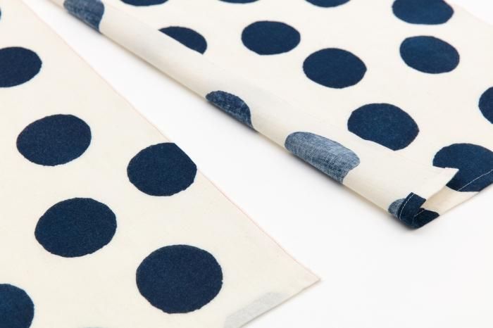 SOU・SOU × Fujitasenen Ainasen Handkerchief Short Curtain 2-piece / Polka Dots