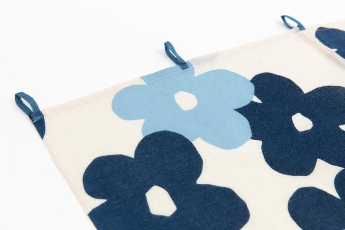 SOU・SOU藤田染苑藍捺染手巾門簾 2張寬× x /疊花