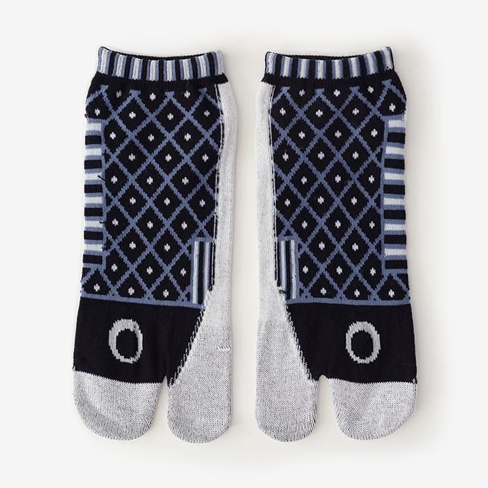 分趾襪(腳踝長度)/鯉魚旗 黑色 【男・女性用】