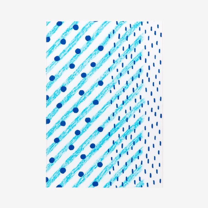 伊勢木棉圖案紋樣手巾(短版)/下雨了