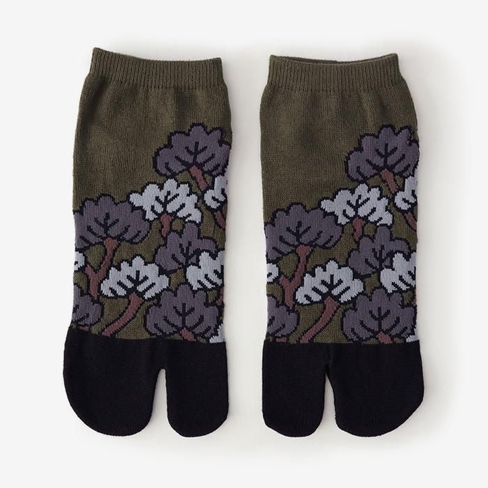 分趾襪(腳踝長度)/松之態 玉露茶色 【男・女性用】