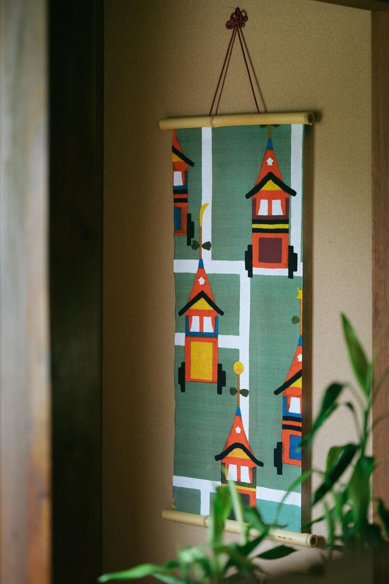 Ise Momen Textil-Tenugui/Gion-Festival