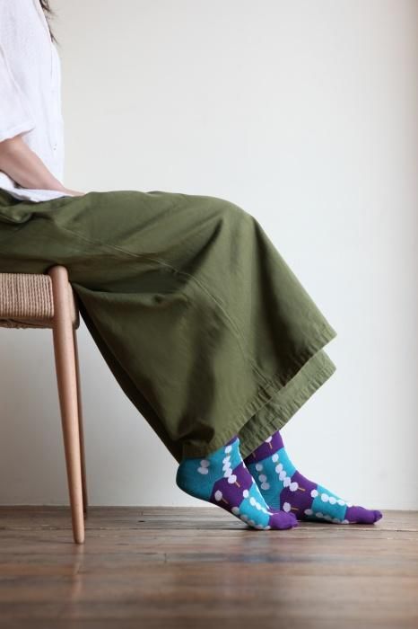 分趾襪(普通長度)/御手洗團子 京紫 【男・女性用】