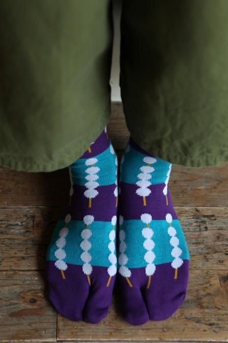 分趾襪(普通長度)/御手洗團子 京紫 【男・女性用】