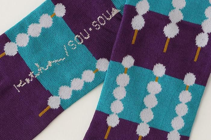 分趾襪(普通長度)/御手洗團子 京紫 【男・女性用】