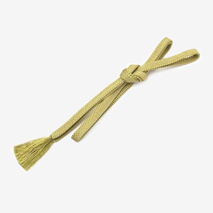 真絲 羽織腰繩/金茶色