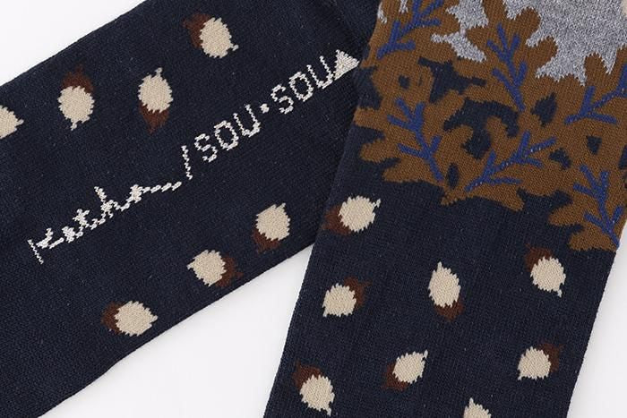 타비양말(정상 길이)/도토리 롤 아이언 해군 【남・여성용】