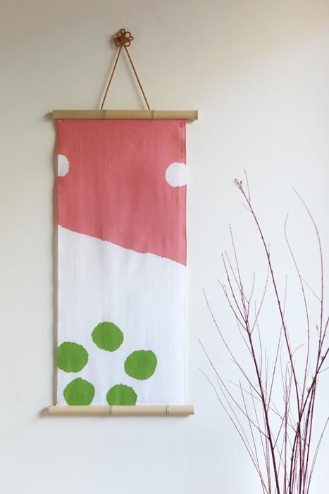 SOU・SOU×竹又 掛軸/金黃色