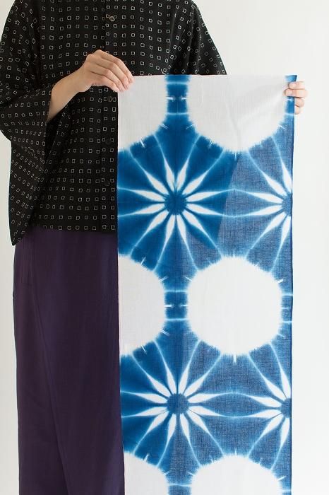 SOU・SOU×有松鳴海絞手巾/張正謹製 麻葉1