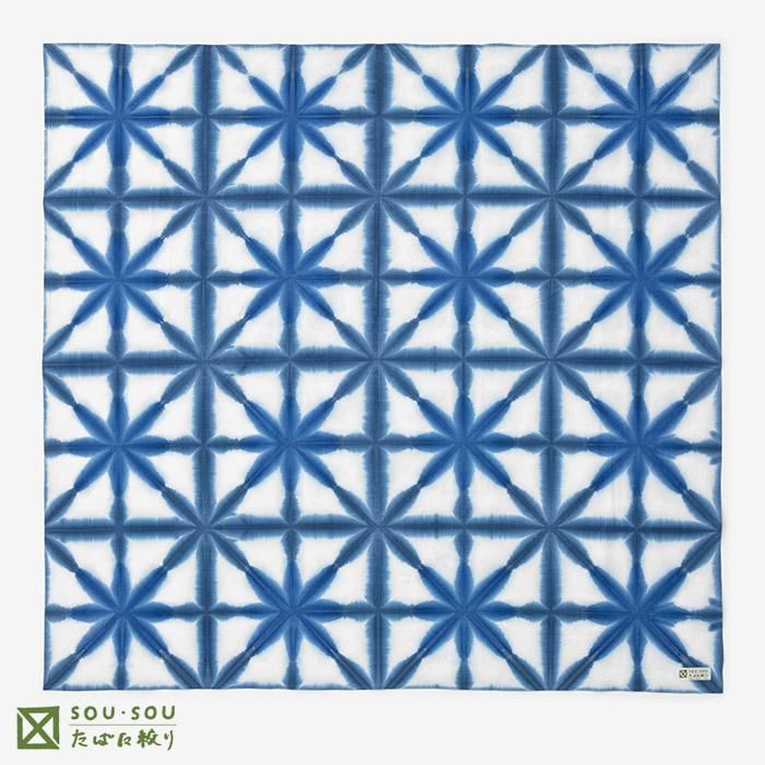 Tabata Tie-dye Furoshiki (Large) / Tabata Snowflakes
