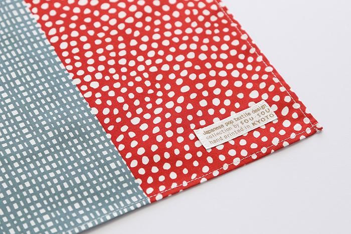 Hand-printed Furoshiki(Large)/Lines and Dots Balance Katsura