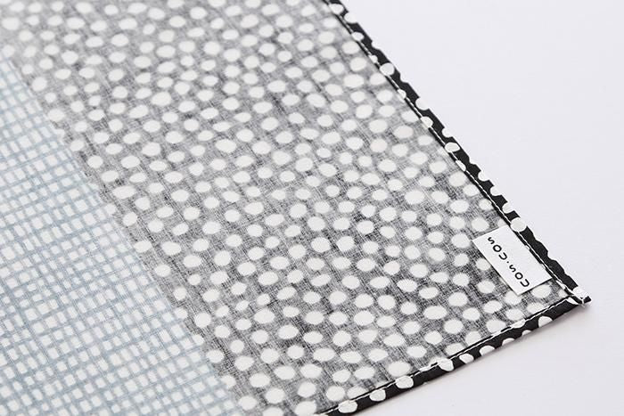 Hand-printed Furoshiki(Large)/Lines and Dots Balance Katsura