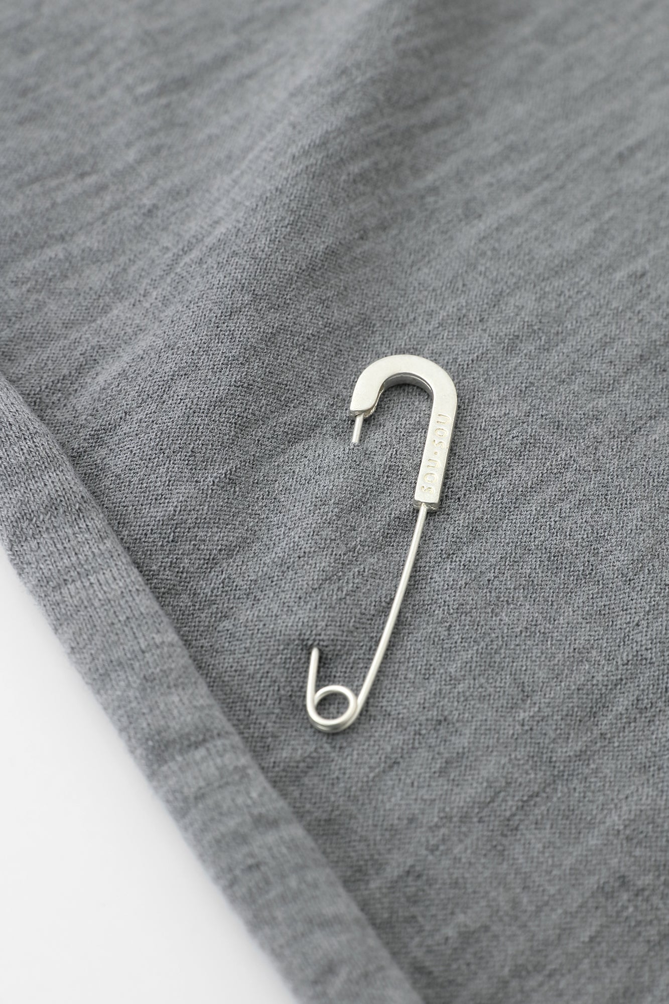 梳毛(そもう) 阿弥(あみ) 頭巾羽織(ずきんばおり) 単(ひとえ)/素鼠(すねず)