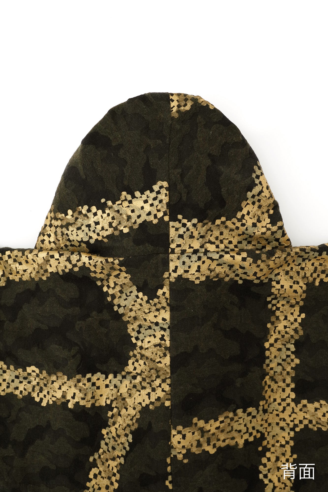 羊毛緹花 頭巾外套 附襯裡/五花大綁