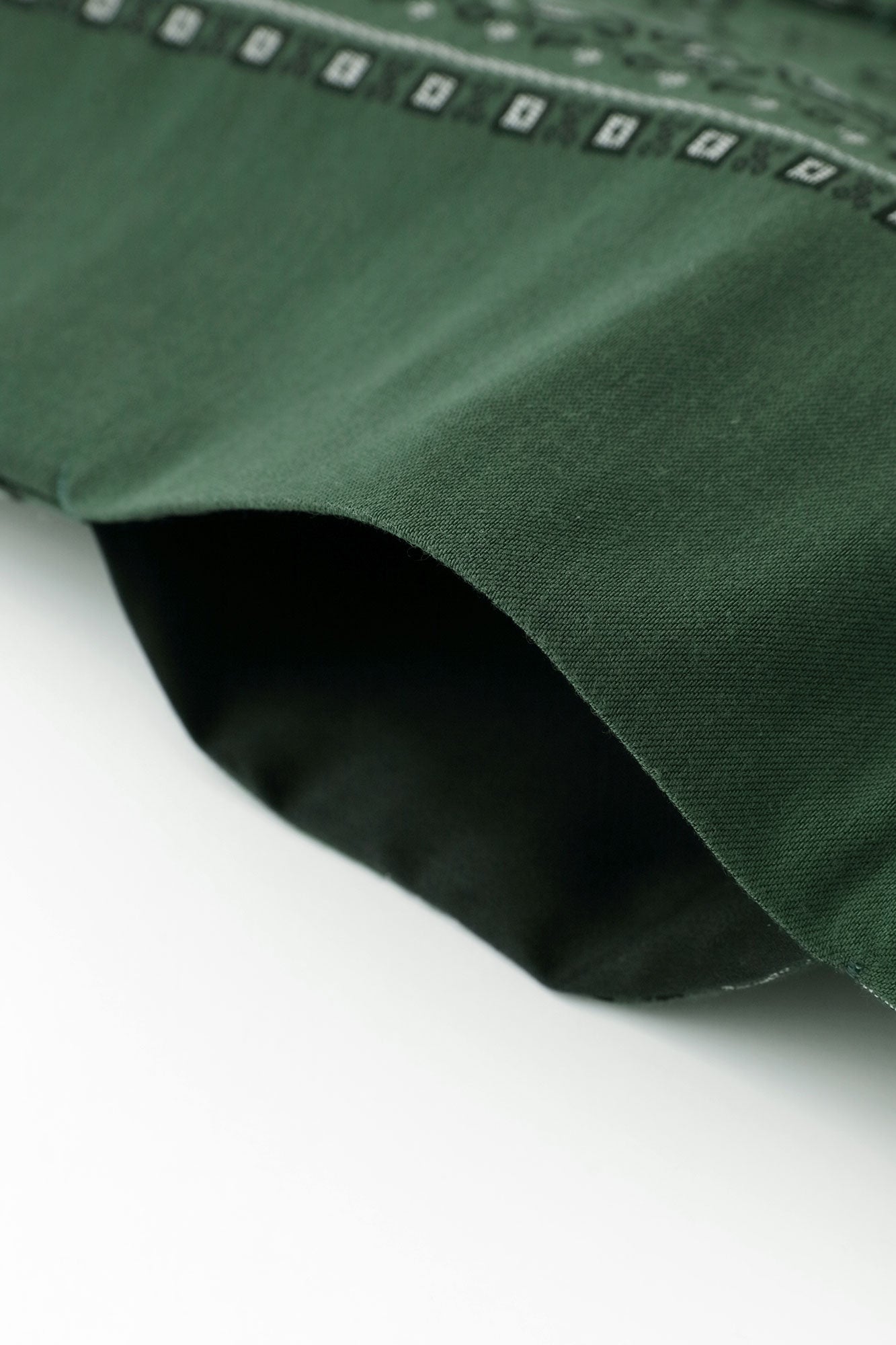 Kiryu Jacquard Bi-color Sleeve Tight Sleeve Hanten Jacket with Lining / Blue Green×Gorgeous