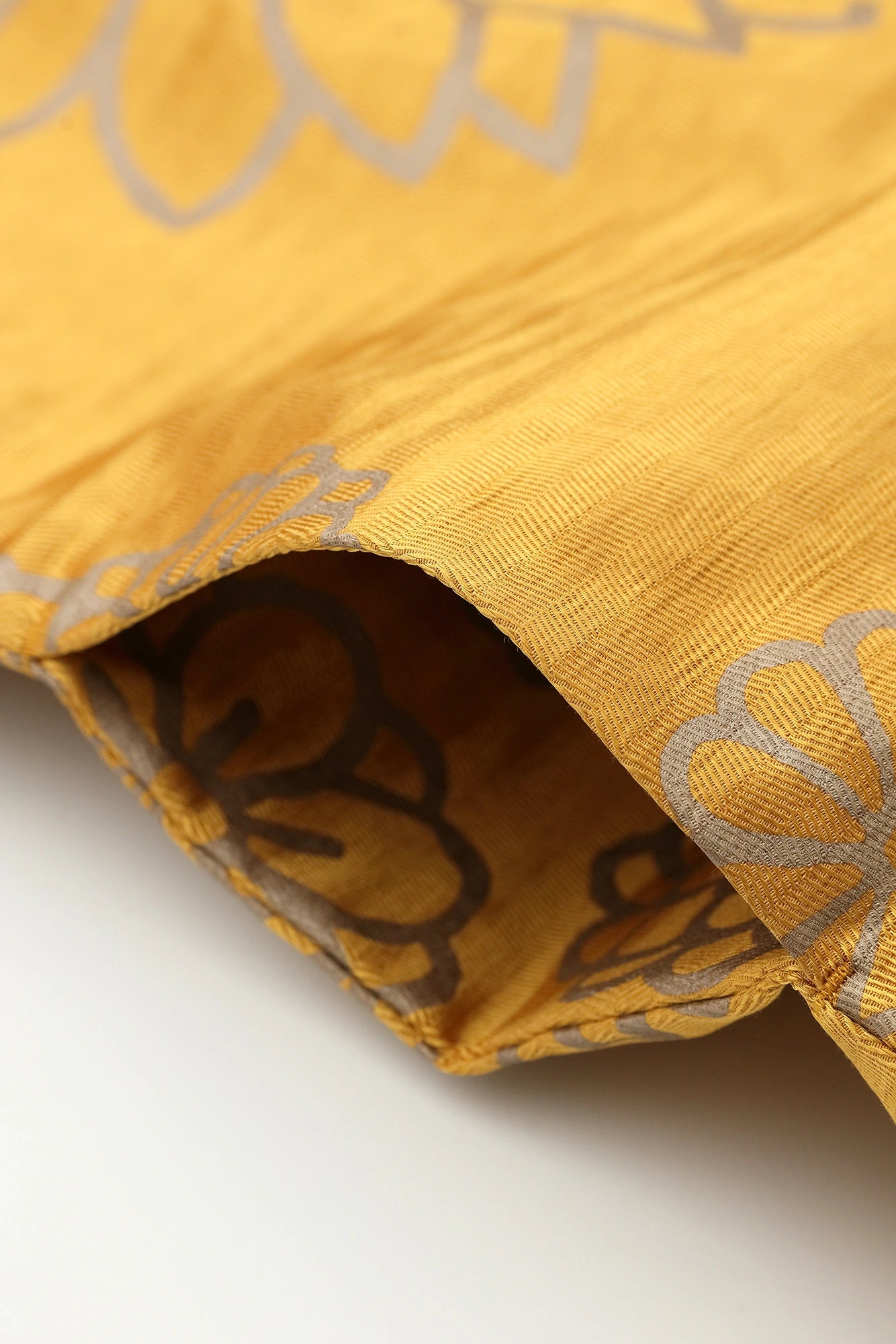 多樣織 袢纏 長袖外套 中長 單層/金襴緞子 金色