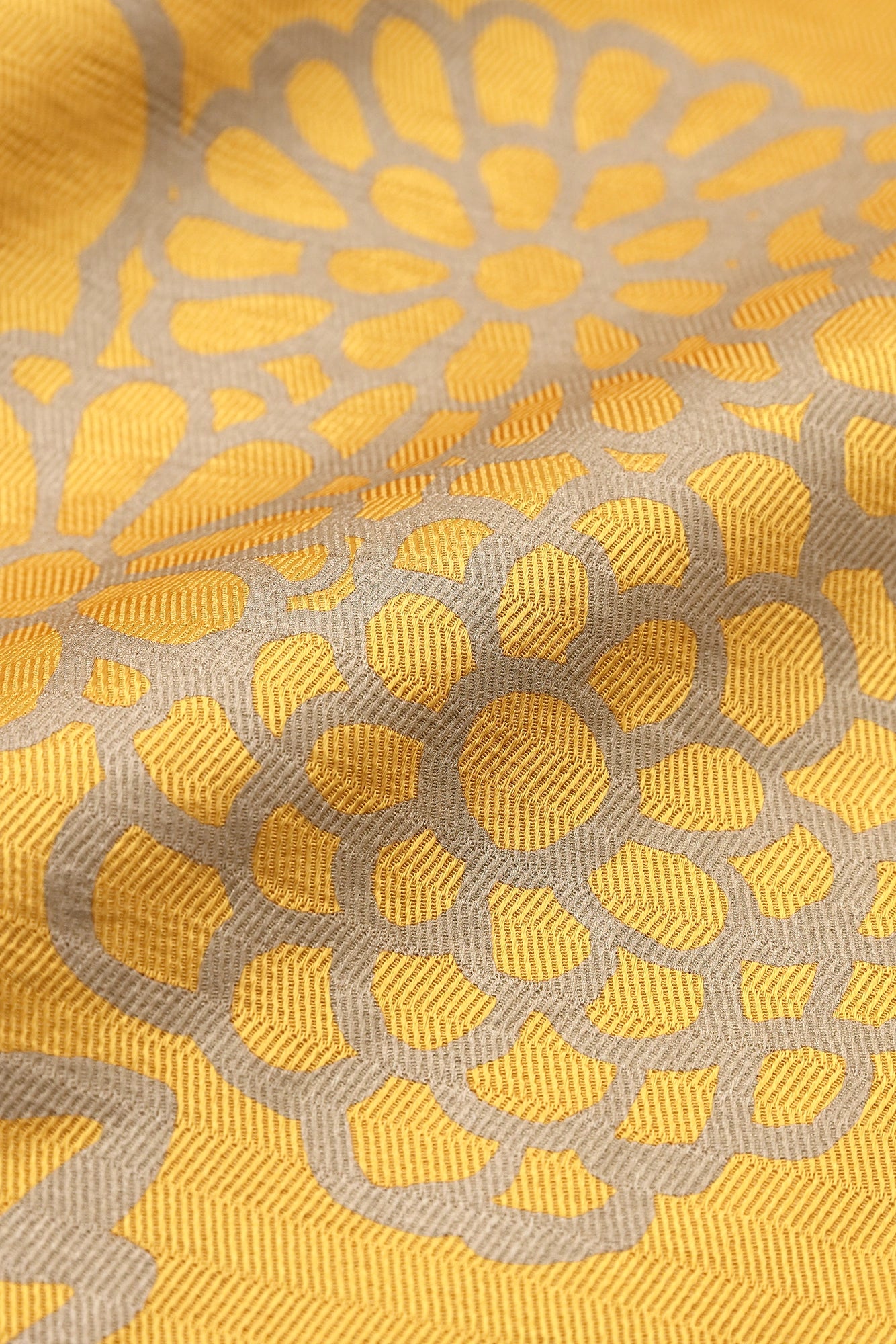 多樣織 袢纏 長袖外套 中長 單層/金襴緞子 金色