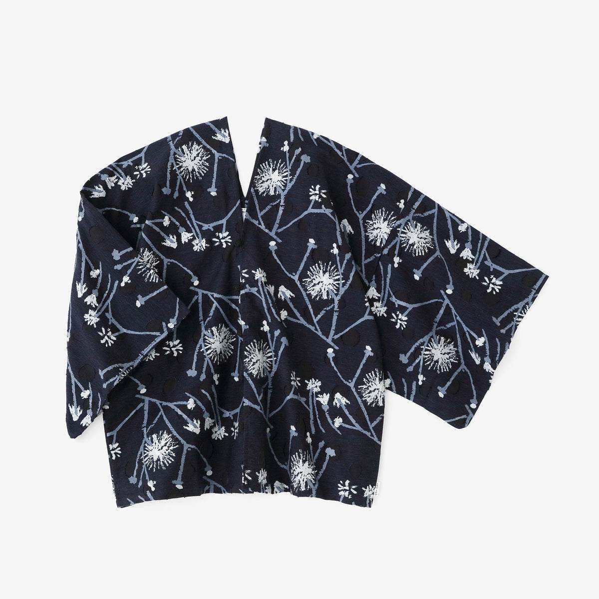 Cut Jacquard Hatsuki Cardigan/Walkway Dark Blue