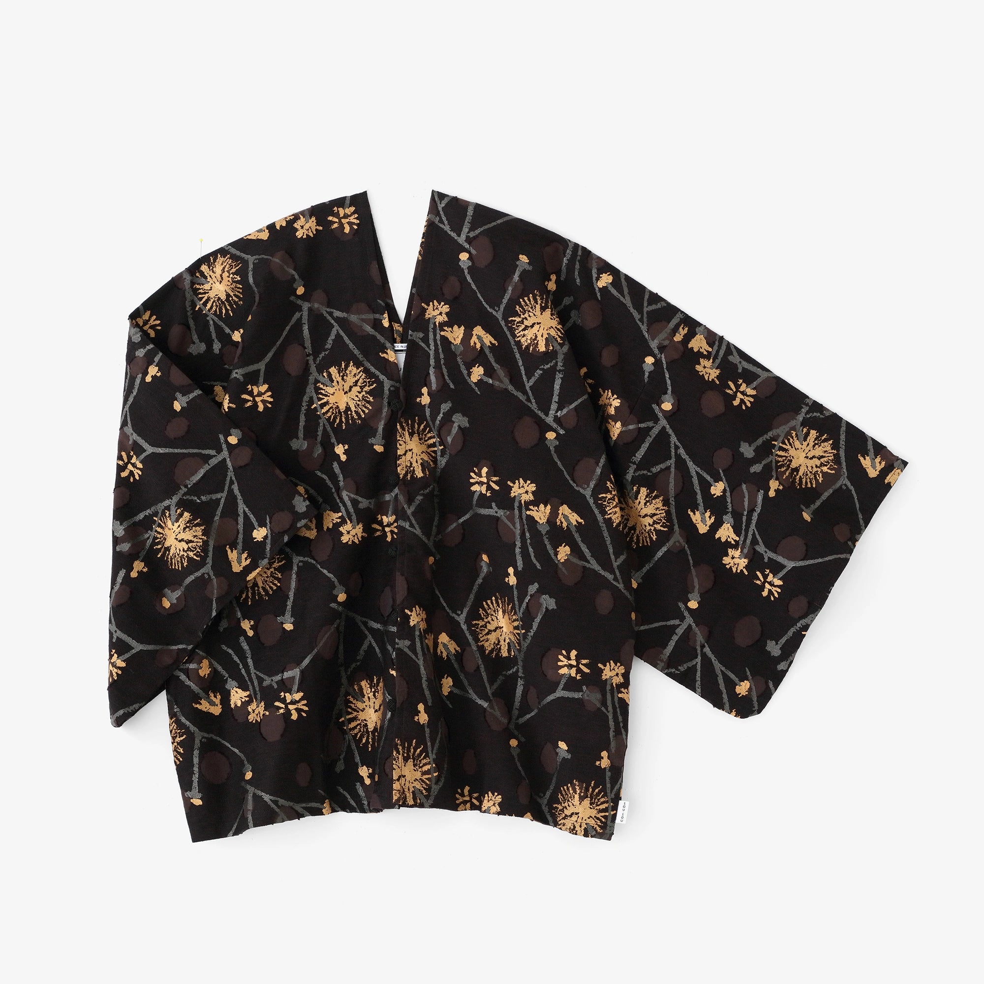 Cut Jacquard Hatsuki Cardigan/Walkway Deep Brown