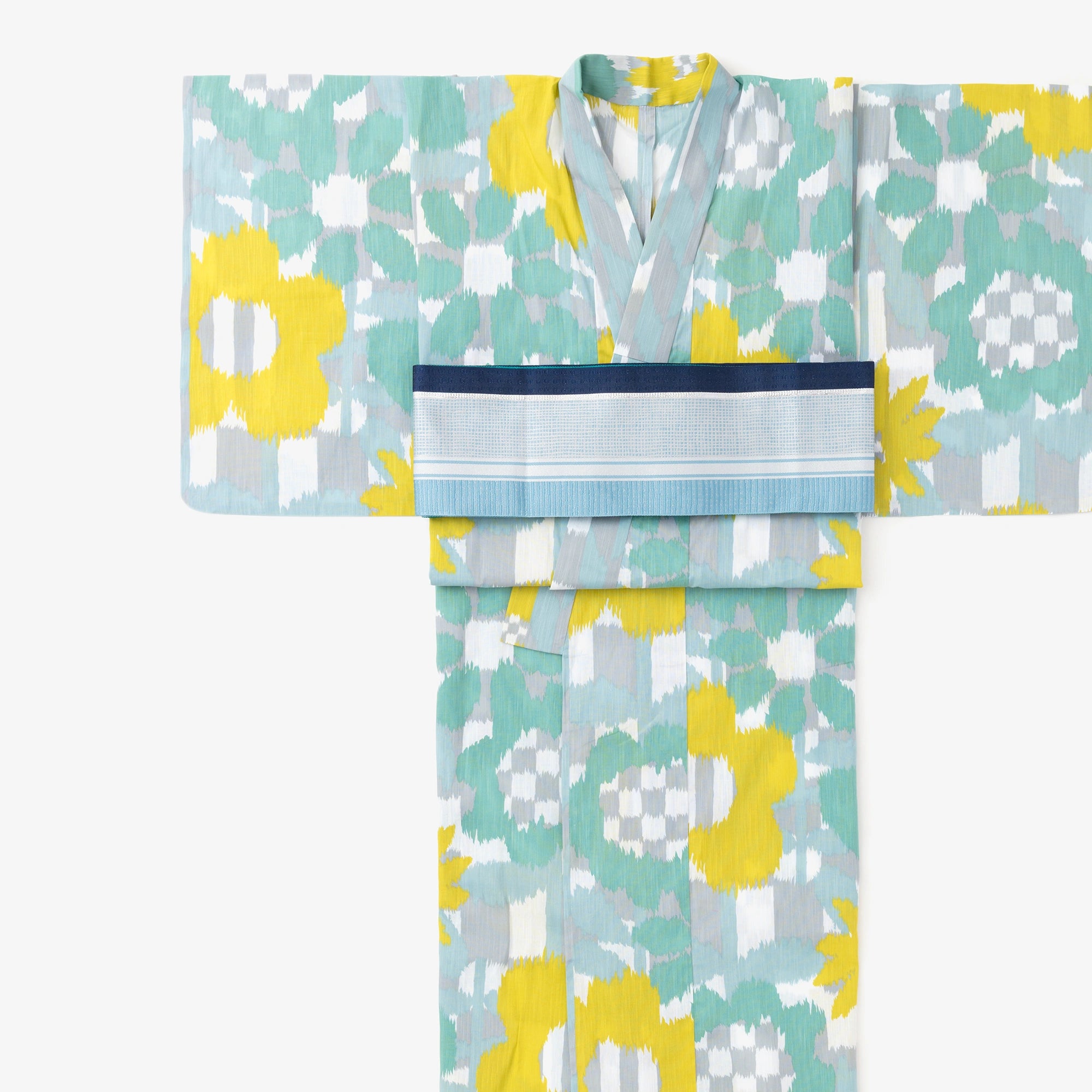 SOU・SOU×京都丸紅 浴衣／花絣（はながすり） 清（せい）