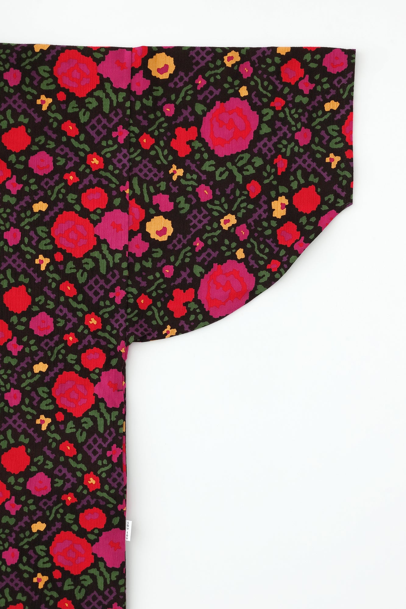 Chizimi Cotton 20/20 Naginata Rectangular Dress / Gold Damask