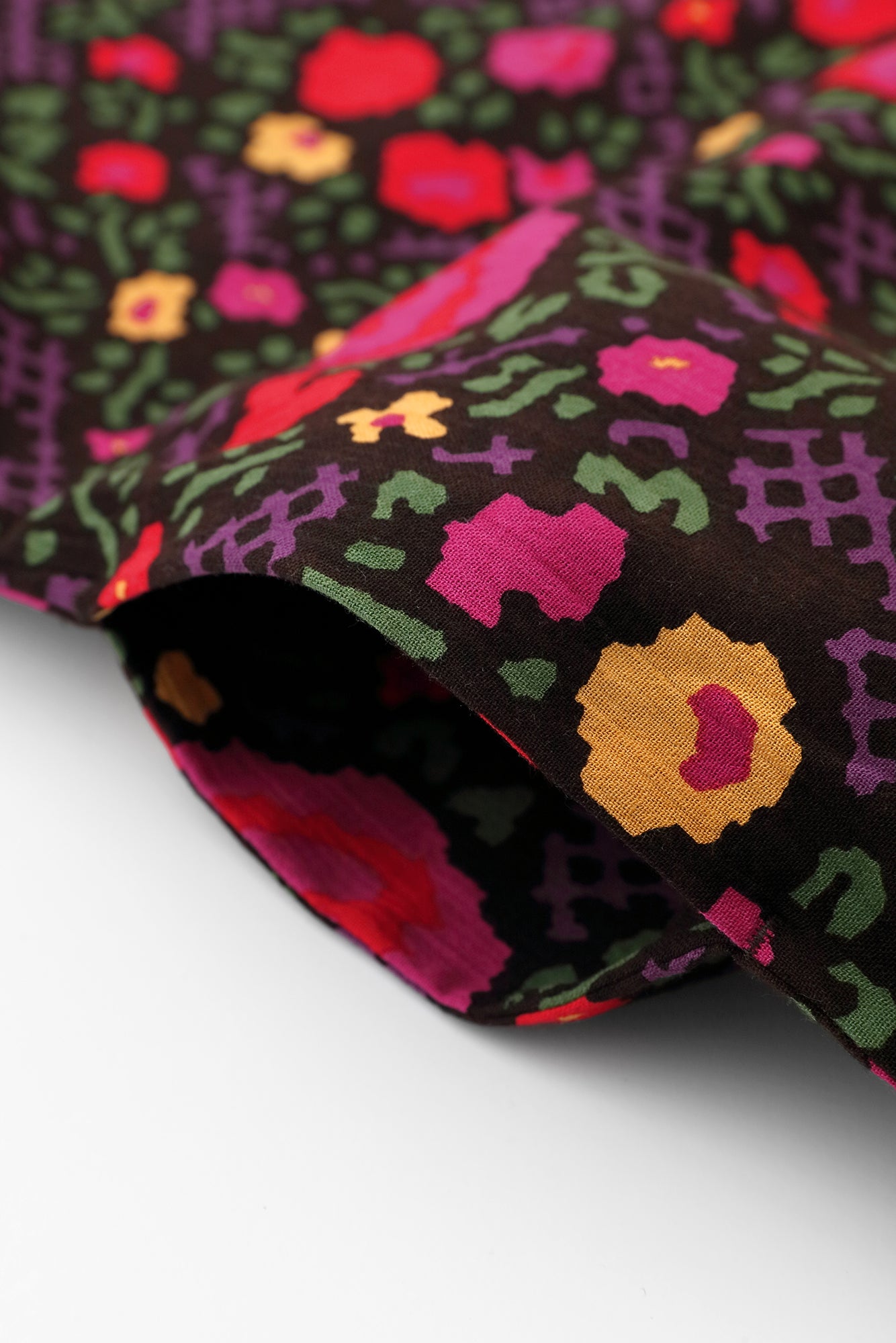 Chizimi Cotton 20/20 Naginata Rectangular Dress / Gold Damask