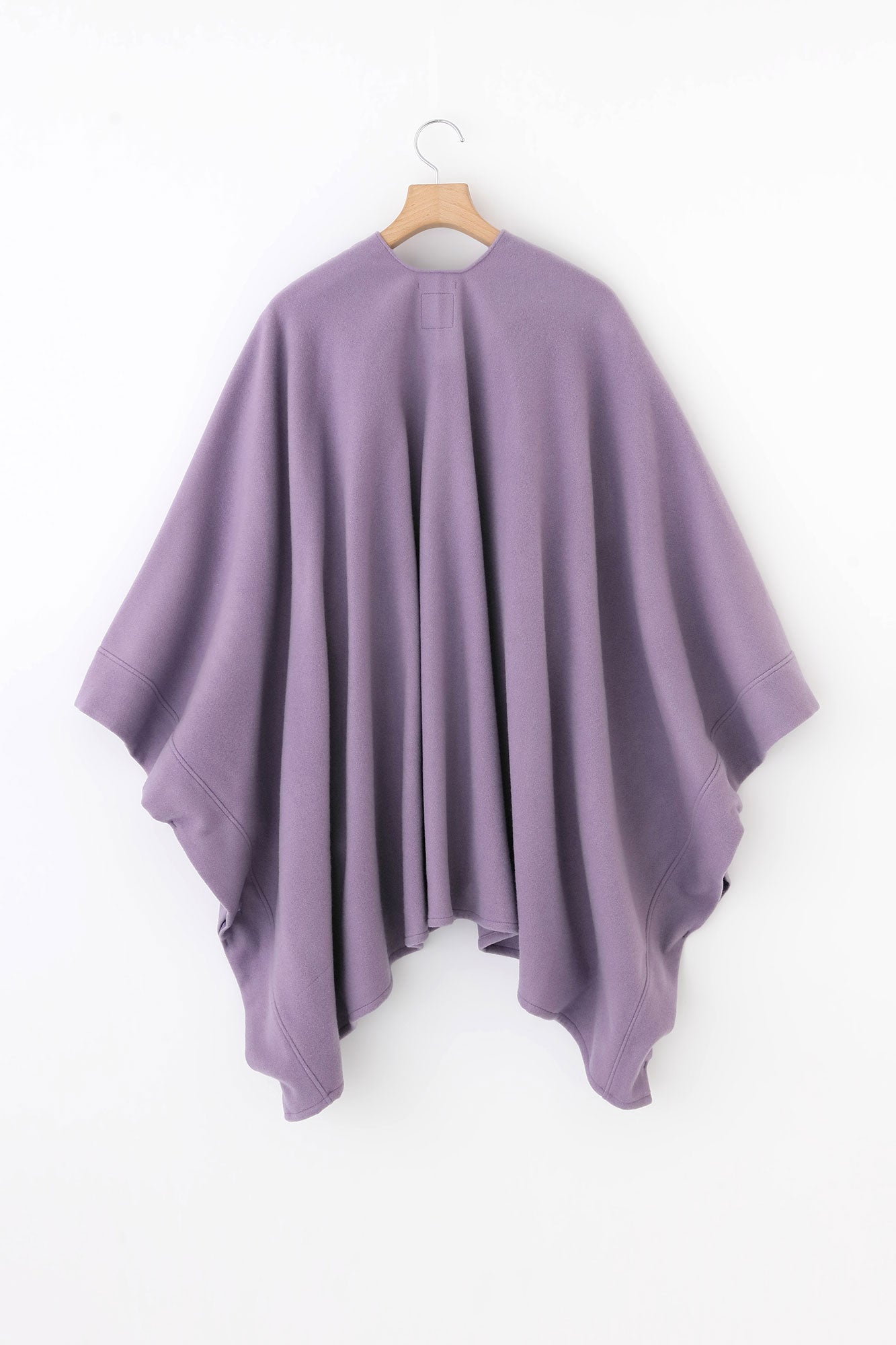 羊毛麥爾登 如月披風斗篷/紫色