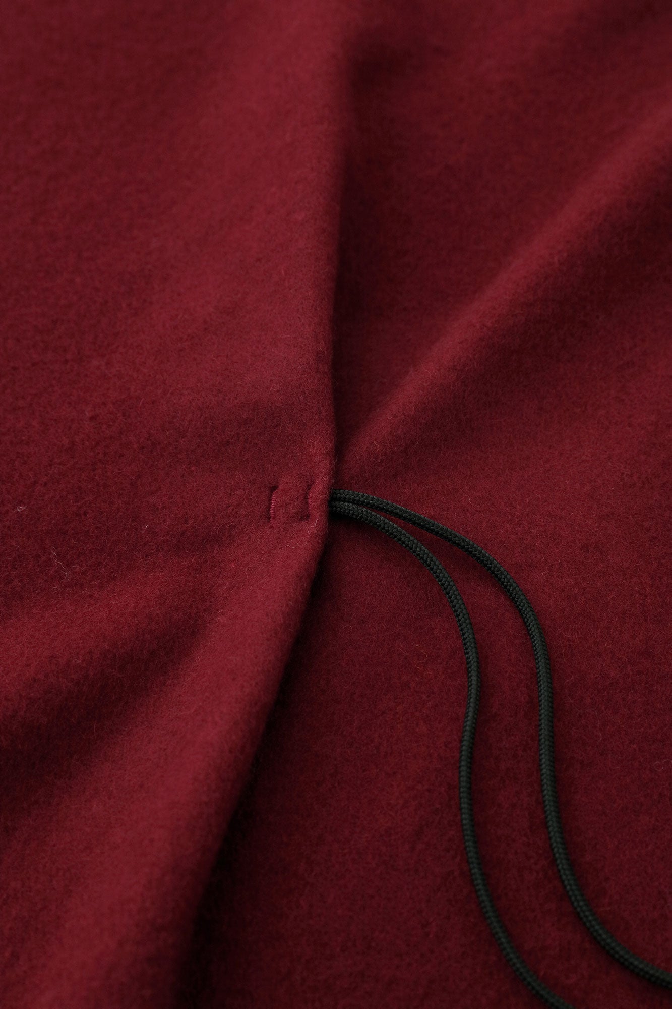 羊毛麥爾登 如月披風斗篷/胭脂紅