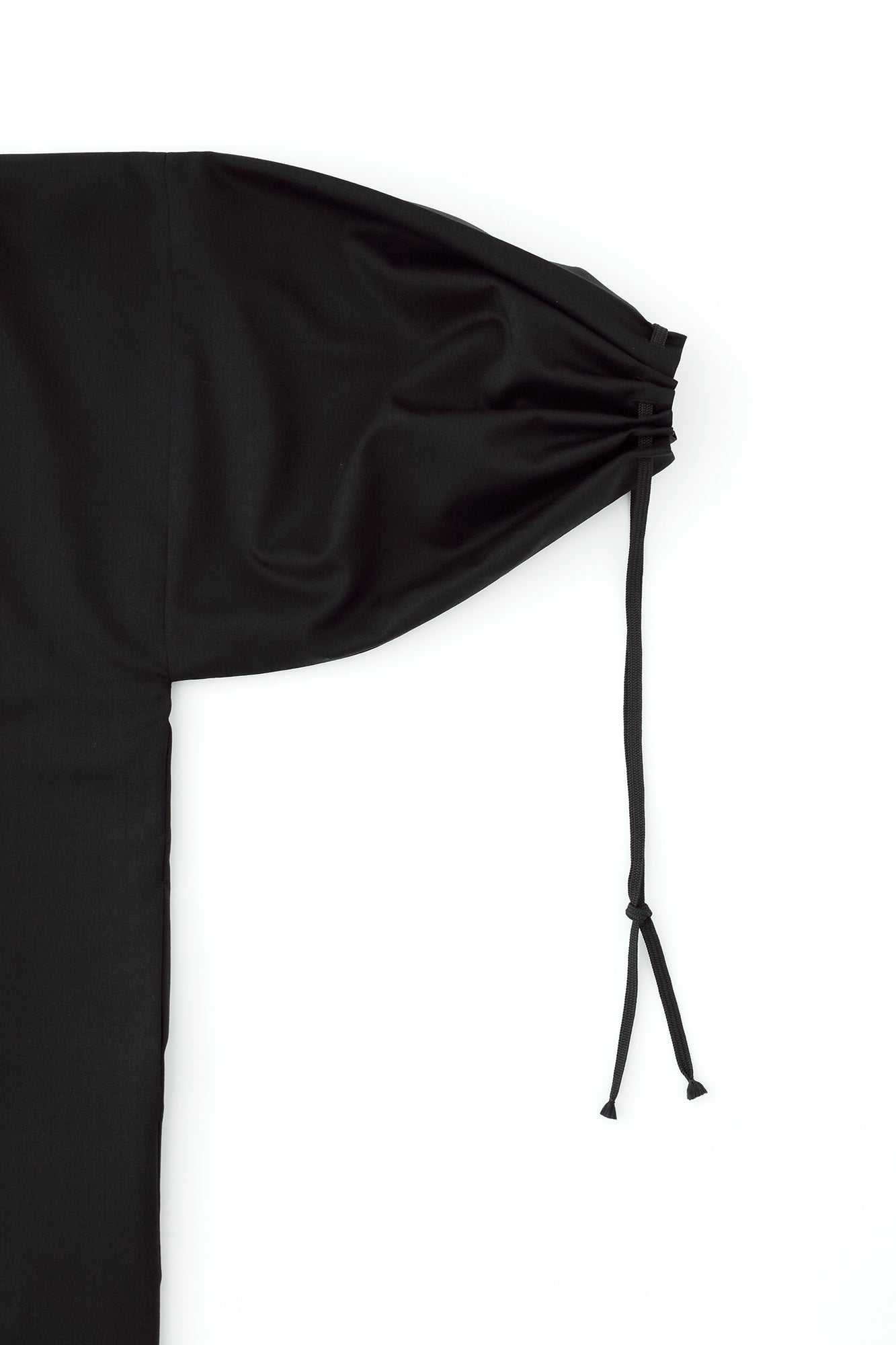 42双 梳毛(そもう) 宮中袖(きゅうちゅうそで) 袷(あわせ)/濡羽色(ぬればいろ)