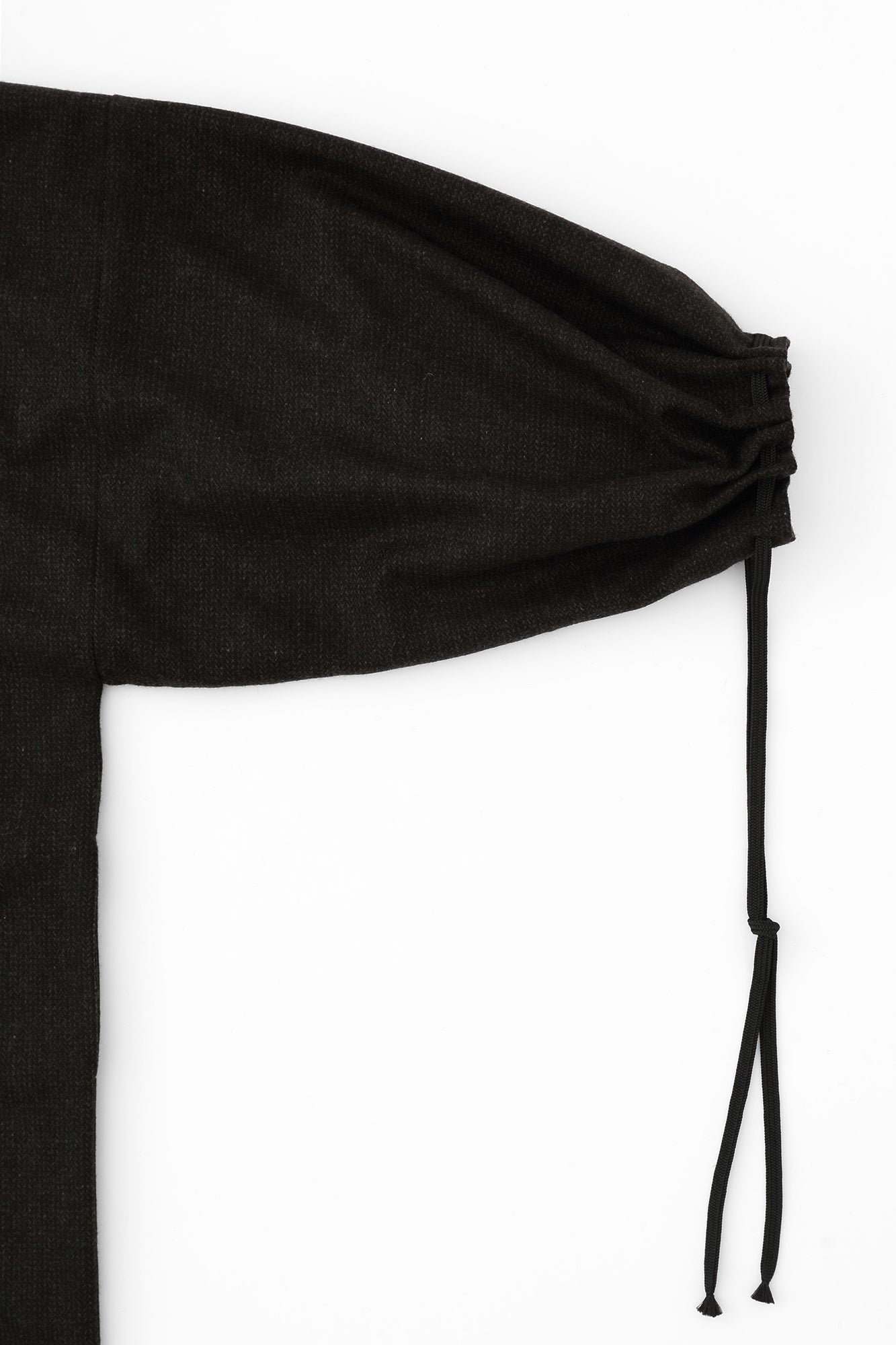 尾州粗花呢 宮中袖外套 中長 附裡襯/棕色