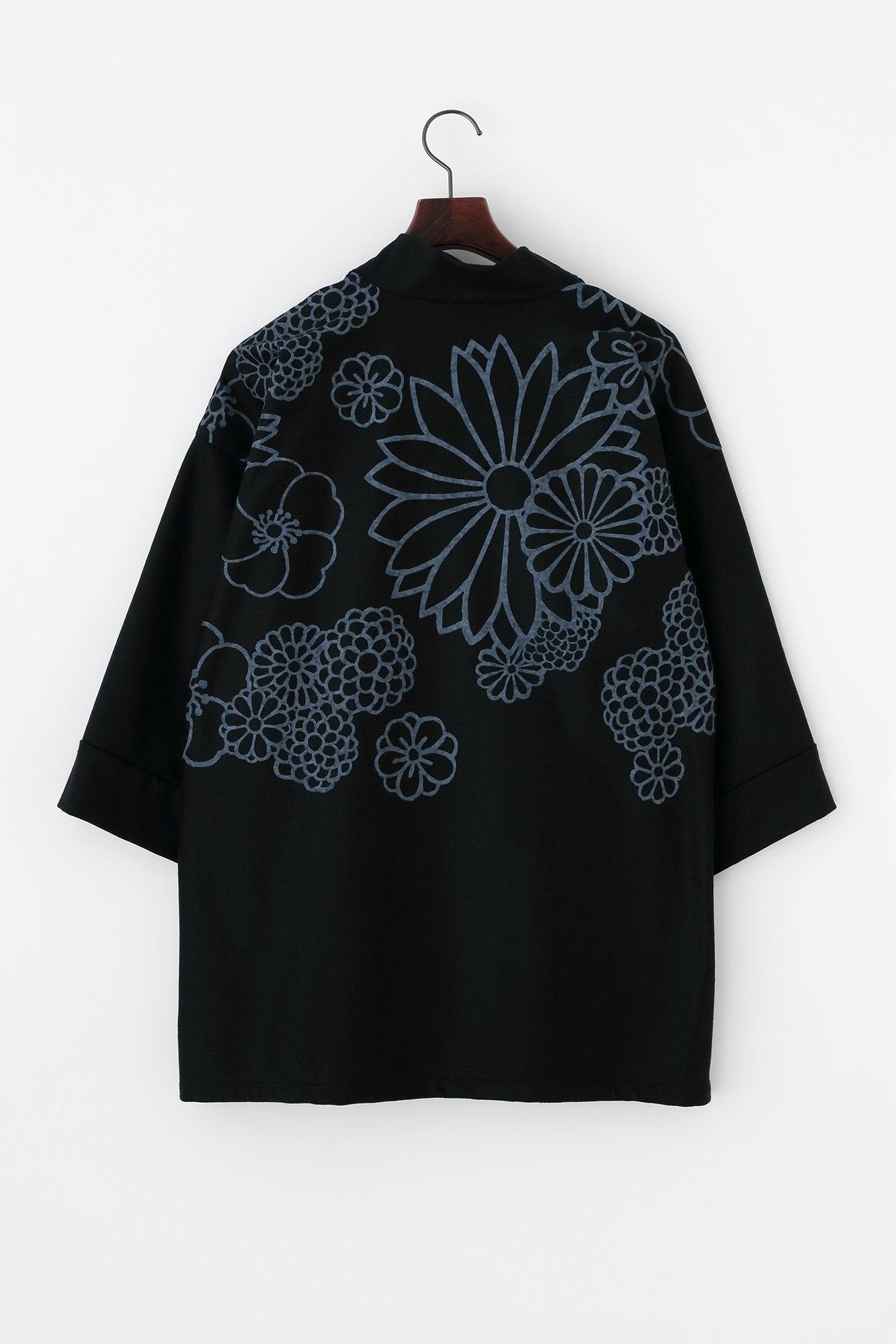 バランサーキュラー®ウール 風靡(ふうび) 襯衣(しんい) 首抜き文様(くびぬきもんよう)/金襴緞子(きんらんどんす) 深紺(しんこん)